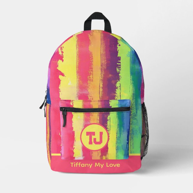Unique Summer Coach Retro Backpack (Front)