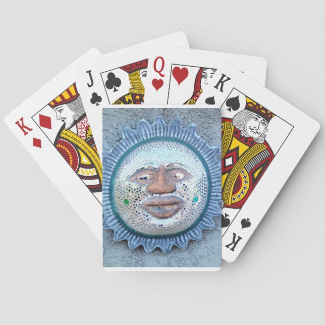 unique sun face cards (Back)