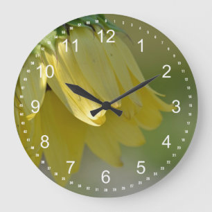 Unique Sunflower Large Clock