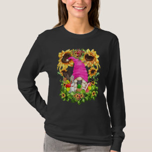 Unique Sunflower Mom Gnome Graphic For Women Clean T-Shirt