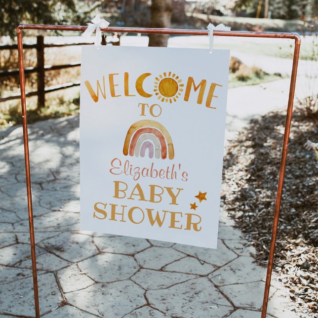 Unique Sunshine, Moon, Rainbow and Stars Welcome  Poster (Creator Uploaded)