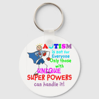 Unique Super Powers Autism Key Ring