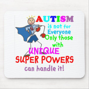 Unique Super Powers Autism Mouse Pad