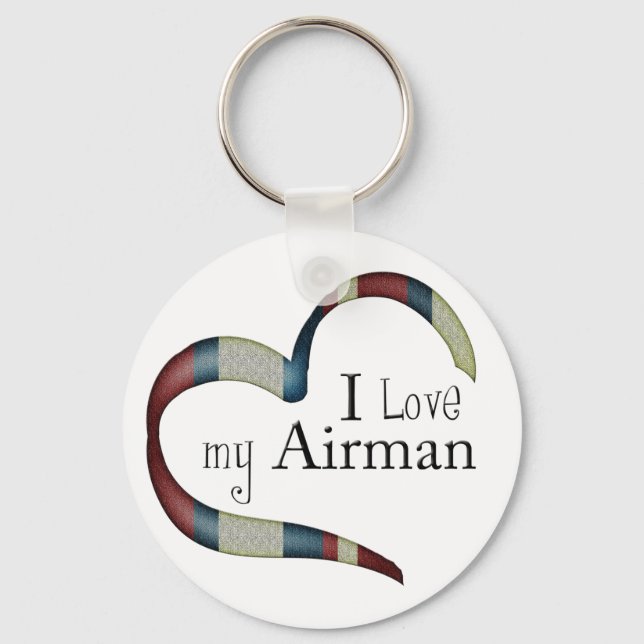 Unique Symbol: I love my airman keychain (Front)