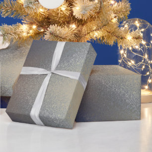 Unique Textured Blue Gold Background Wrapping Paper