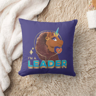 Unique the Unicorn “I’m a Leader” Design Cushion