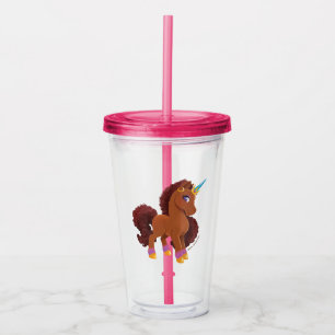 Unique the Unicorn Standing Proud Acrylic Tumbler