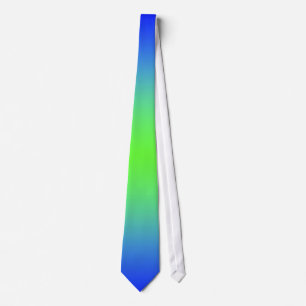 Unique ties green and blue tie