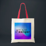 Unique Tote Bag - Celebrate Individuality with a V<br><div class="desc">Stand out from the crowd with this eye-catching tote bag featuring a bold and colourful design. The 'you are unique' message is a reminder to embrace your individuality and express yourself with confidence. Made from high-quality materials, this bag is perfect for daily use, shopping, or as a gift for friends...</div>