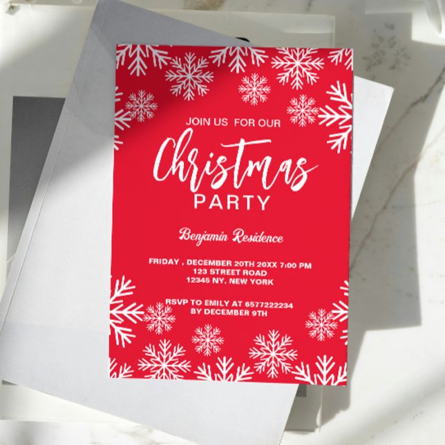 Unique Traditional Christmas Party  Invitation (Unique Traditional Christmas Party Invitation)