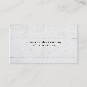 Unique Trendy Grey Wall Professional Business Card