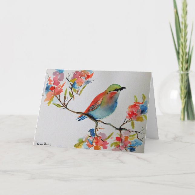 Unique Trendy Modern Eye Catching design Holiday Card (Front)