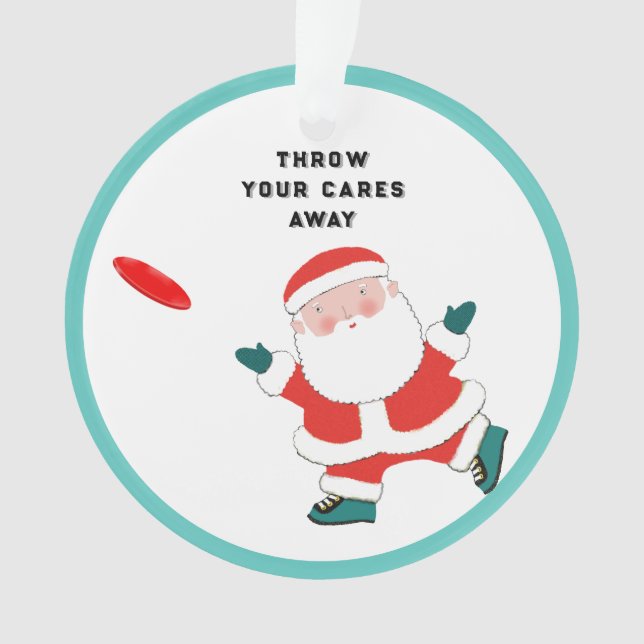 Unique Ultimate Frisbee Ornament (Front)