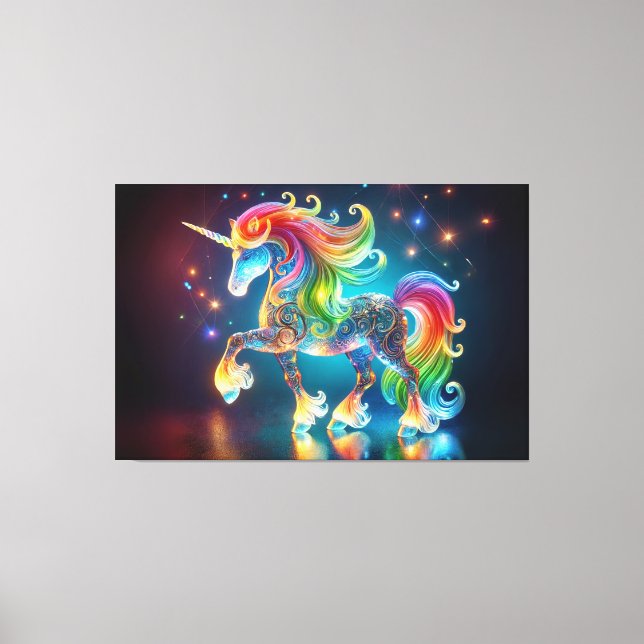 Unique Unicorn Canvas Print (Front)
