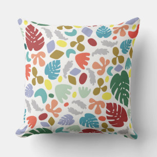 Unique Urban Trendy Green Orange Red Cushion