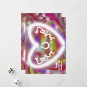 Unique Valentine Abstract Colourful And Vivid Card