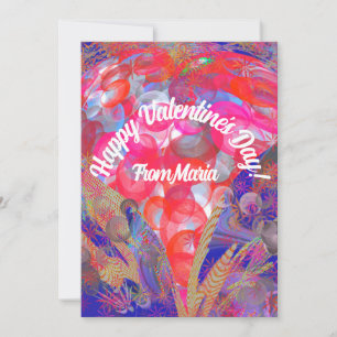 Unique Valentine Abstract Colourful And Vivid Card