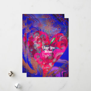 Unique Valentine Abstract Colourful And Vivid Card