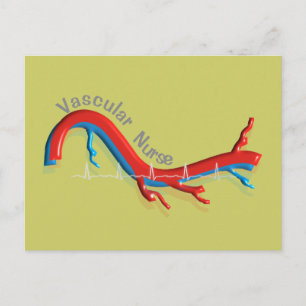 Unique Vascular Nurse Gifts Postcard