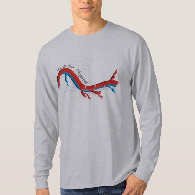 Unique Vascular Physician Gifts T-Shirt (Front)