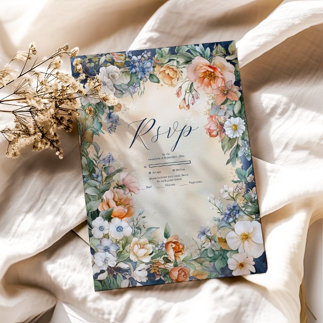 Unique Victorian Royal Elegance Wedding  RSVP Card (Creator Uploaded)