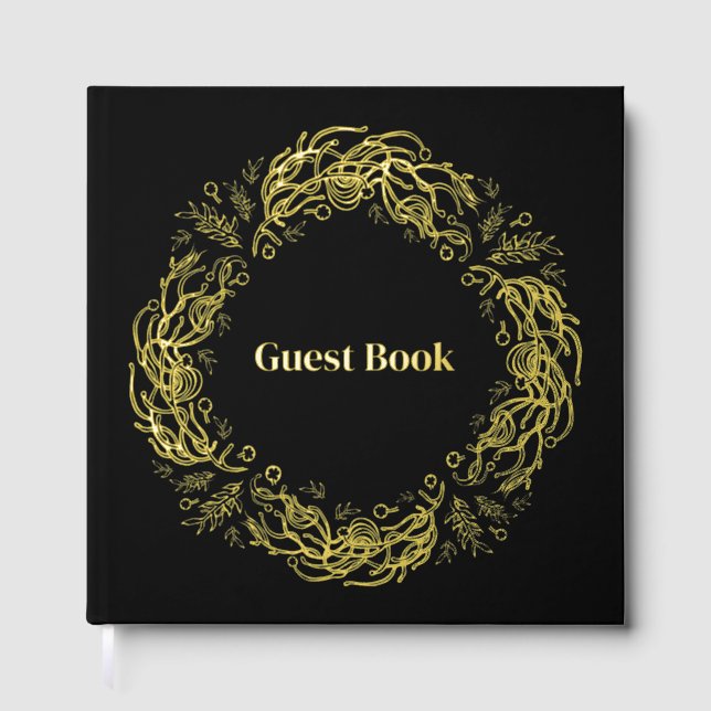 Unique Vintage Botanical. Guest Book (Front)