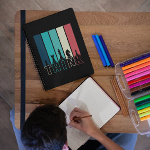 Unique Vintage Chess Pieces Think Colorful Notebook