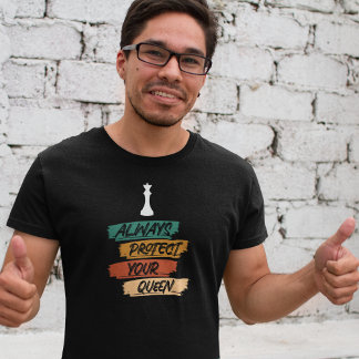 Unique Vintage Chess Queen Funny Quote Sunset T-Shirt