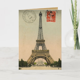 Unique Vintage Eiffel Tower Paris France  - Cards