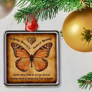 Unique Vintage Look, Butterfly Memorial Ornaments