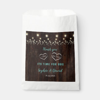 Unique Vintage String Lights Old Barn I DO BBQ Favour Bags