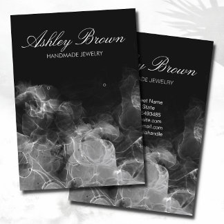 Unique Watercolor Handmade Jewellery Earring Displ Business Card