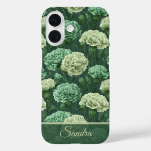 Unique Wedding Gift Carnation Custom iPhone 16 Case