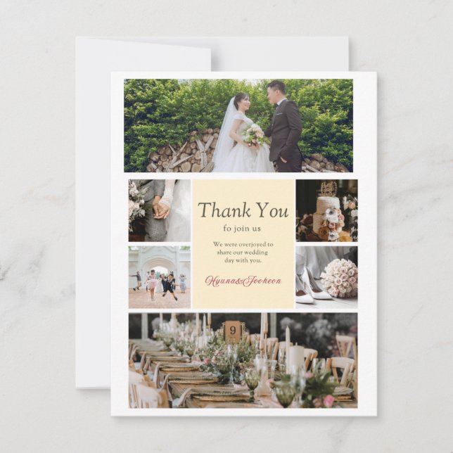 unique wedding greeting card  (Front)