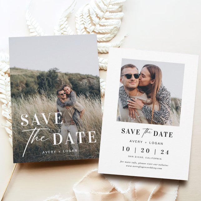 Unique Wedding  Save The Date Photo Invitation (Creator Uploaded)