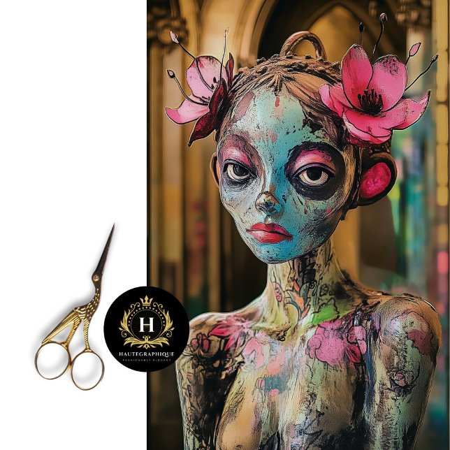 Unique Whimsical Gothic Gargoyle Decoupage  Tissue Paper (Creator Uploaded)