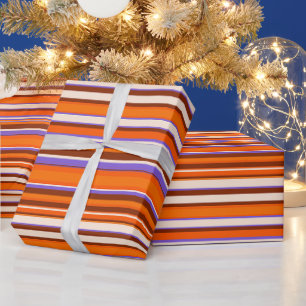 Unique Whimsical Monogram Festive Father'S Day Wrapping Paper
