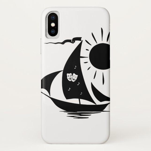 Unique Whimsical Theatre Sailing Design Case-Mate iPhone Case (Back)