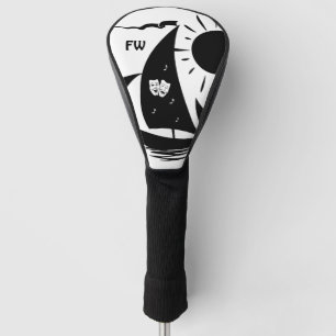 Unique Whimsical Theatre Sailing Design Golf Head Cover