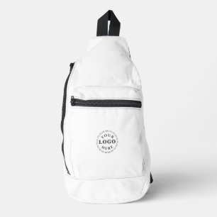Unique White Cut Sew Sling Bag with Custom Logo