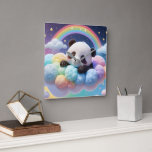 Unique WOLF ZODIAC GALAXY Design Stylish Gif Square Wall Clock<br><div class="desc">High-quality design perfect for people who love unique artwork,  animals,  astrology, 
space,  or aesthetic graphics. Great gift for birthdays,  holidays,  and everyday style. Eye-catching
and modern design that stands out.</div>