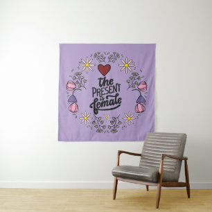 Unique Women’s Design with a Positive Message  Tapestry