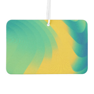 Unique Yellow Abstract Design Air Freshener
