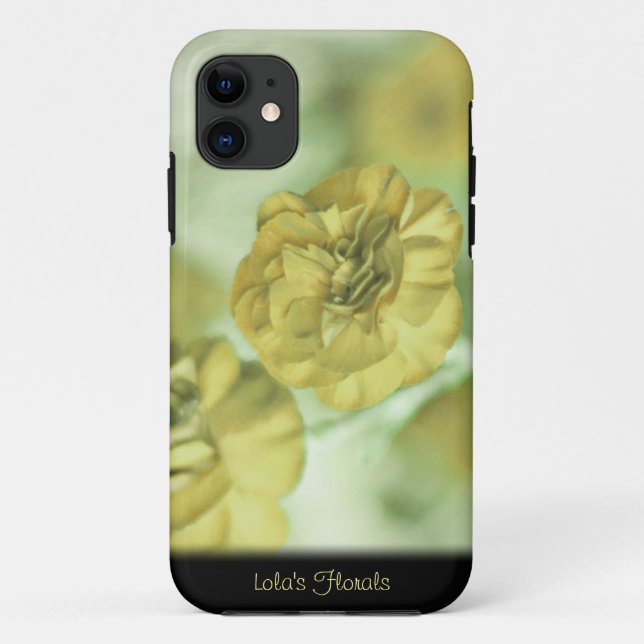 Unique Yellow Flowers Personalised iPhone 5 Case (Back)