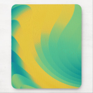 Unique Yellow Mousepad with Abstract Design