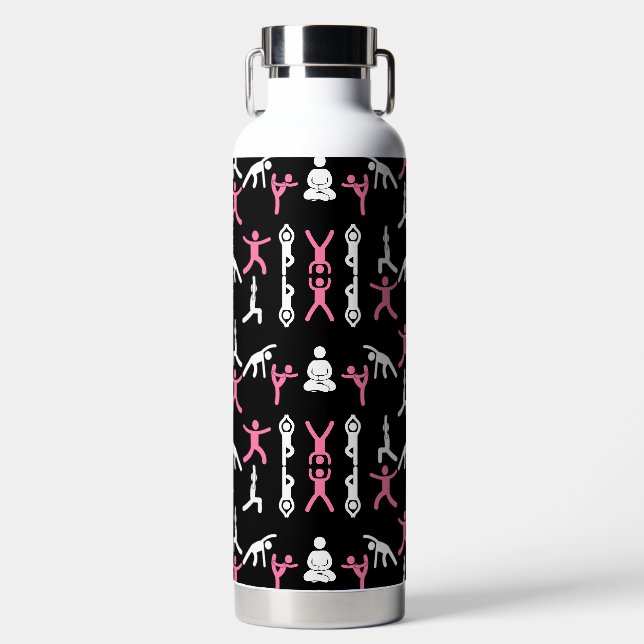 Unique Yoga Gift Water Bottle (Front)