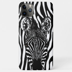 Unique Zebra Head on Zebra Print Case-Mate iPhone Case