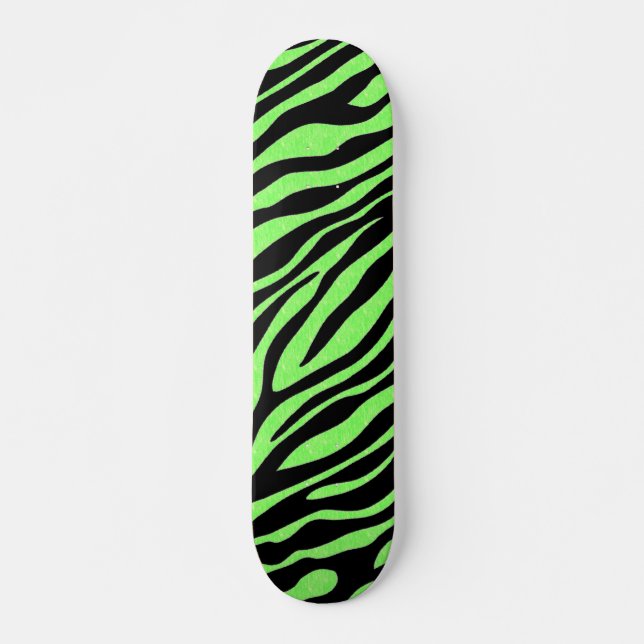 Unique Zebra Print Design Skateboard (Front)