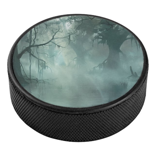 Uniquely Awesome Swamp Hockey Puck (3/4)