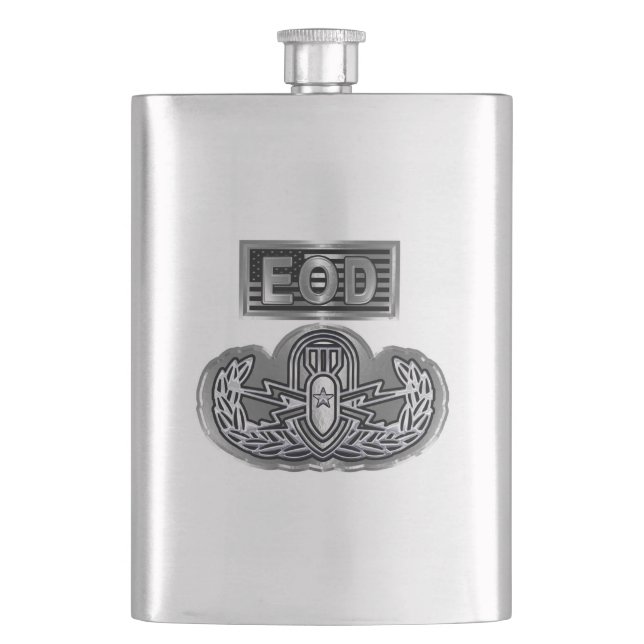 Uniquely Designed “Senior” EOD Hip Flask (Front)